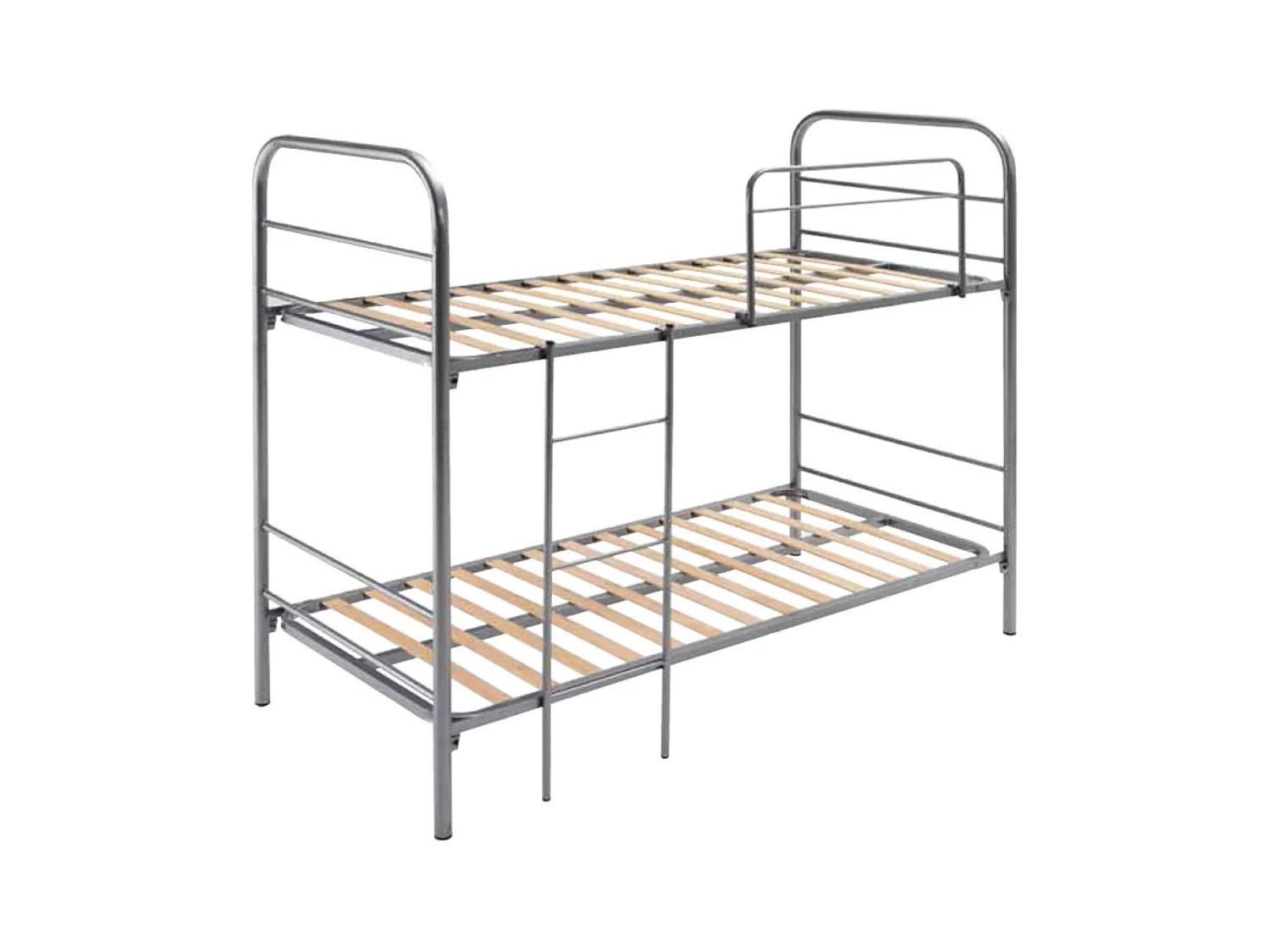 Litera Eco Metal Plata c/Somieres Escalera Barandilla 90x190 cm