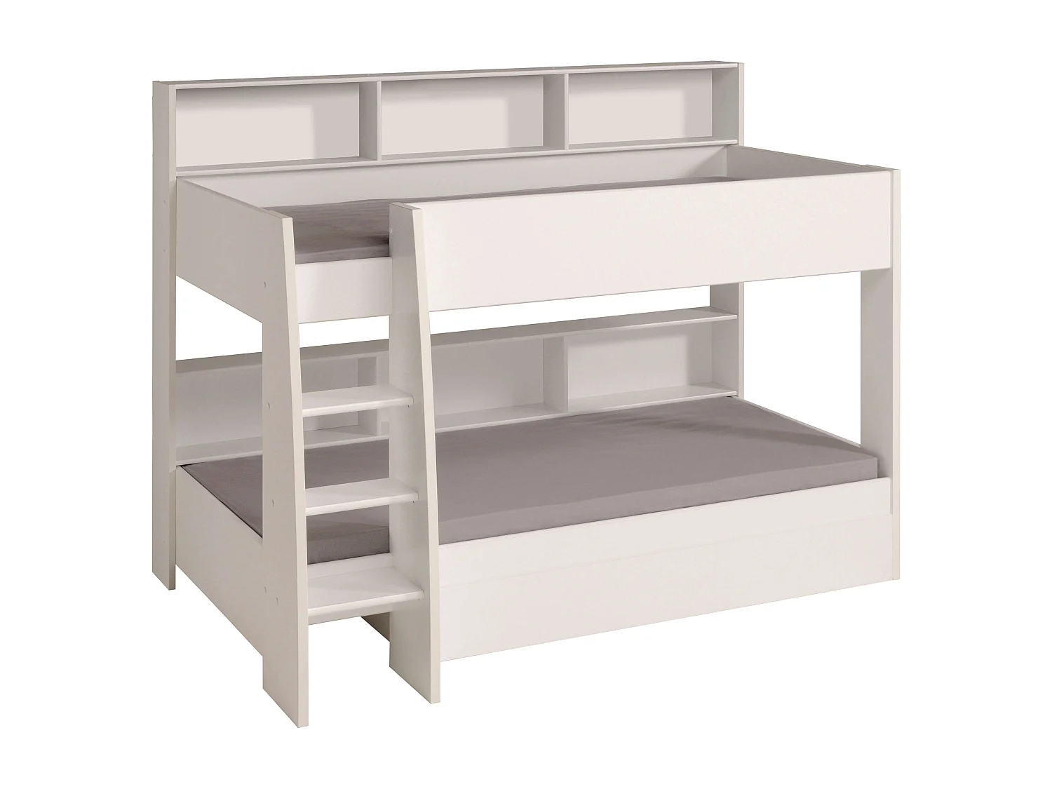 Litera Infantil Mouse 90x200 cm Blanco Mate Dormitorio Juvenil