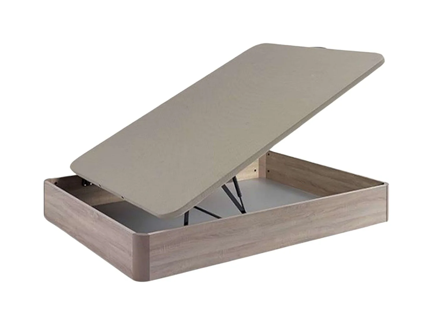 Cama Canapé 90x190 cm Cambrian Madera Base Roble