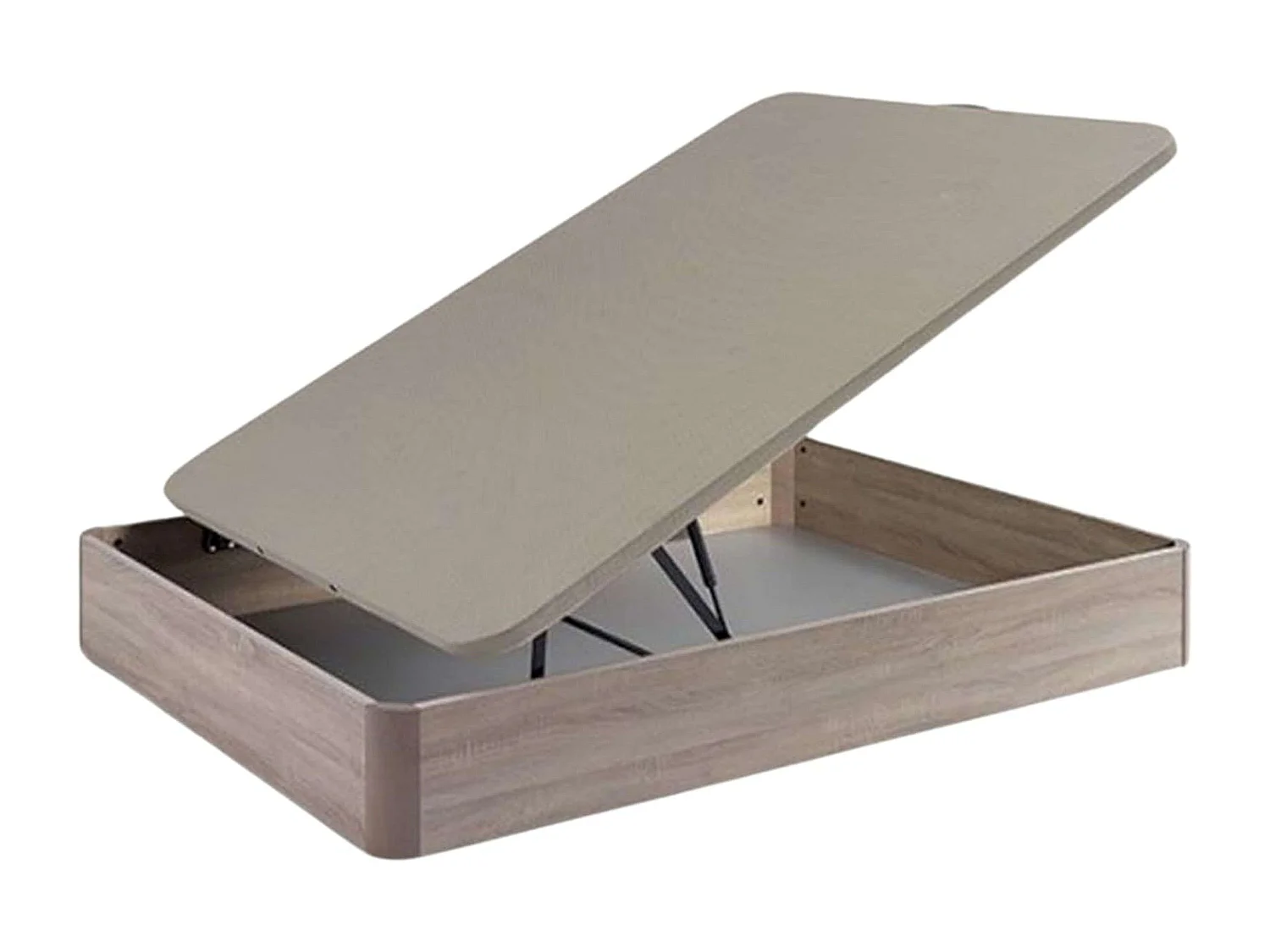 Cama Canapé 90x190 cm Cambrian Madera Base Roble