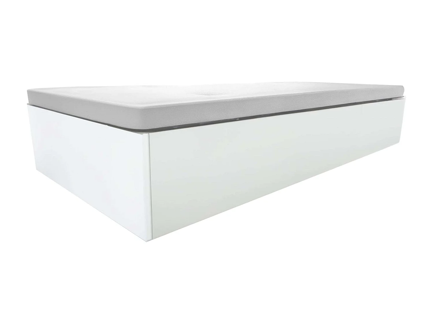 Cama Canapé 150x200 cm Base Tapizada Blanco