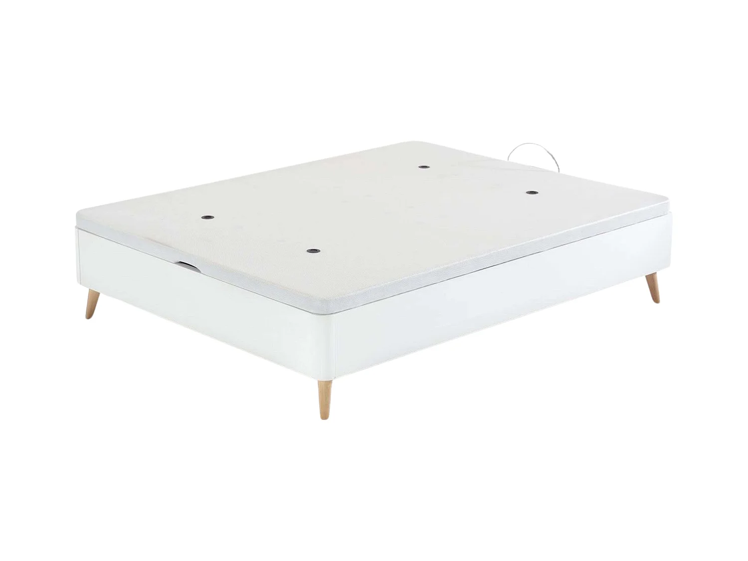 Canapé 135x190 cm nórdico con patas inclinadas blanco dormitorio