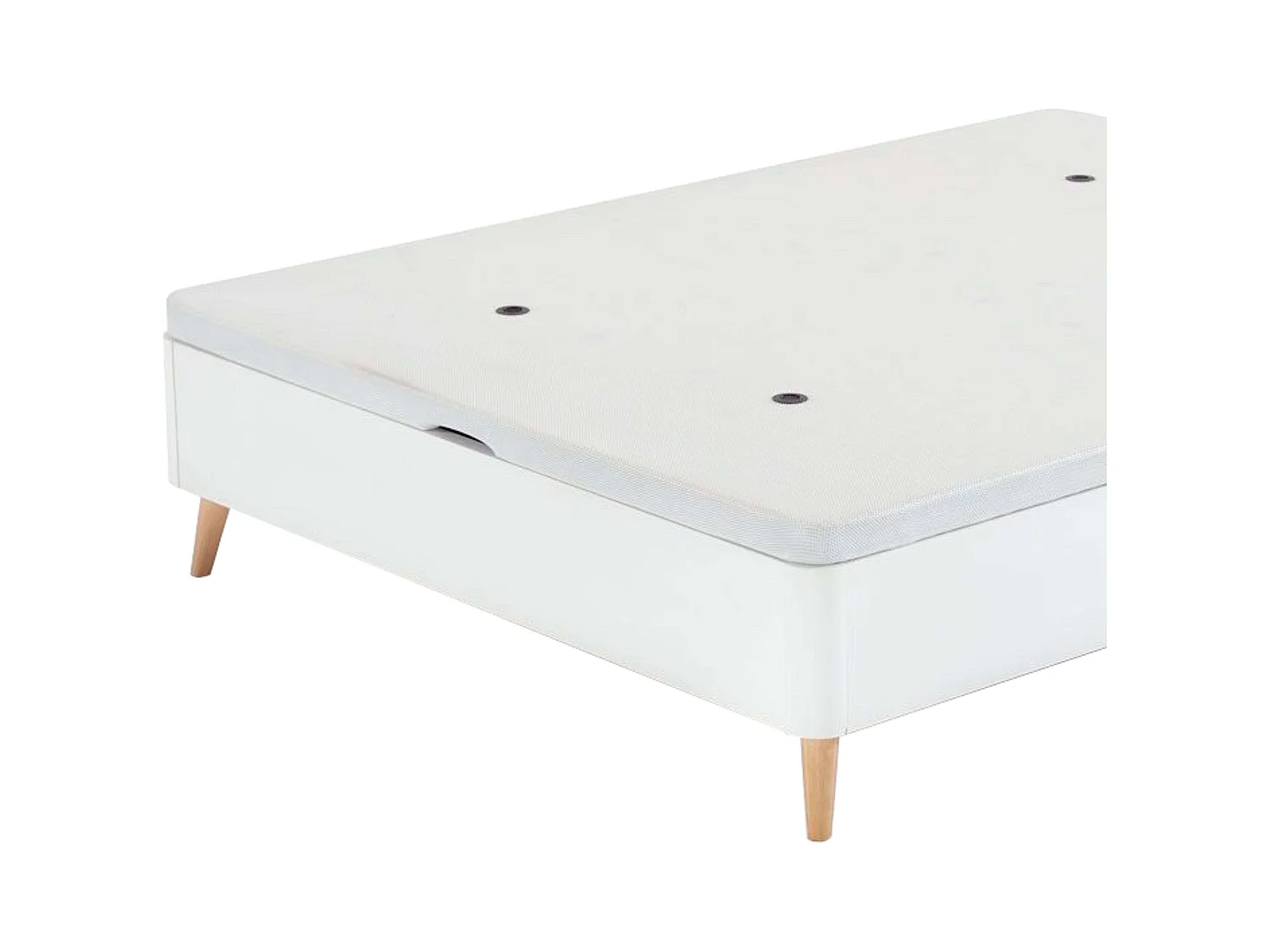 Canapé 135x190 cm nórdico con patas inclinadas blanco dormitorio
