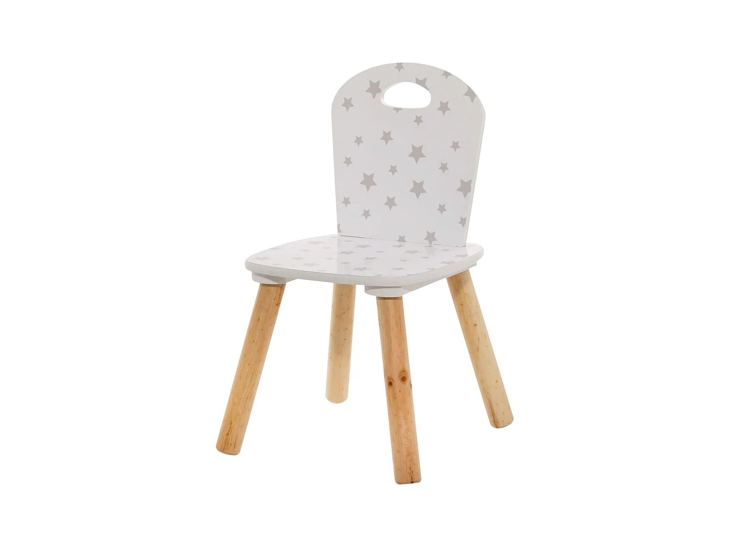 Pack Muebles Infantiles Mesa + Silla Douceur Serigrafía Estrellas Blanco