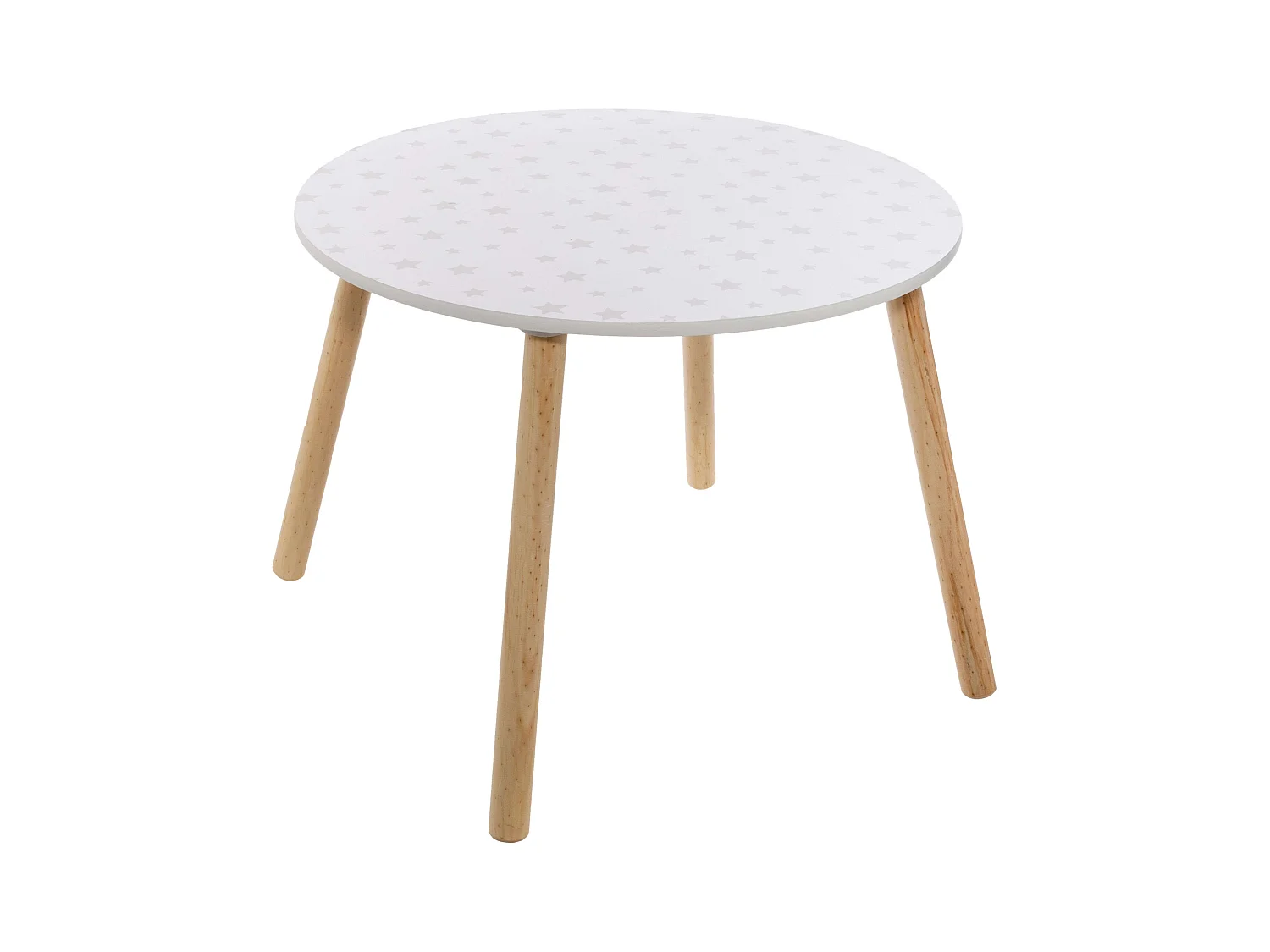 Pack Muebles Infantiles Mesa + Silla Douceur Serigrafía Estrellas Blanco