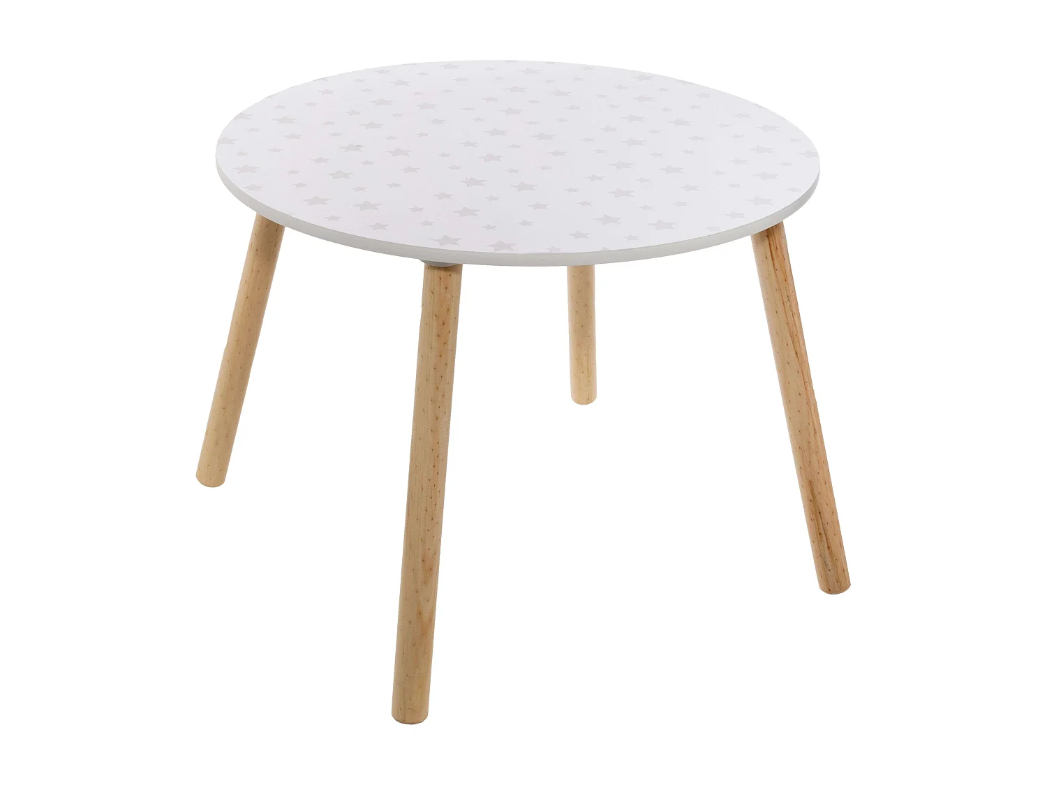 Pack Muebles Infantiles Mesa + Silla Douceur Serigrafía Estrellas Blanco