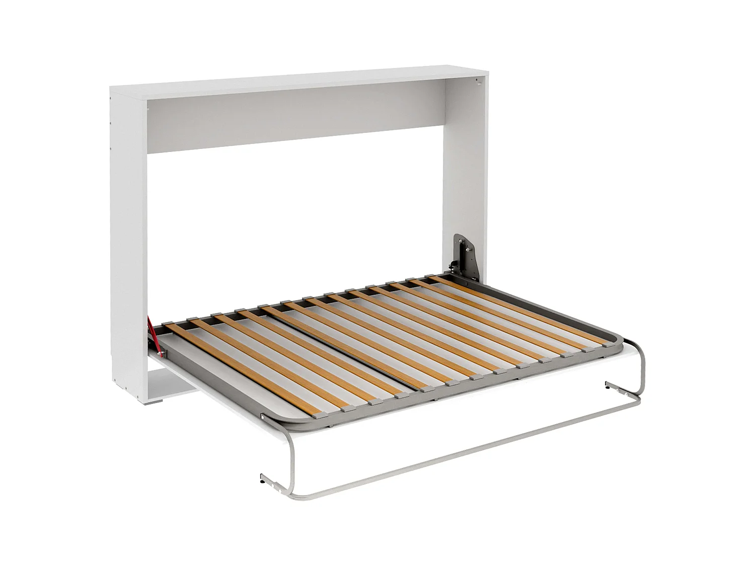 Cama Plegable 135x190 cm Juvenil Invitados Abatible Horizontal Blanco