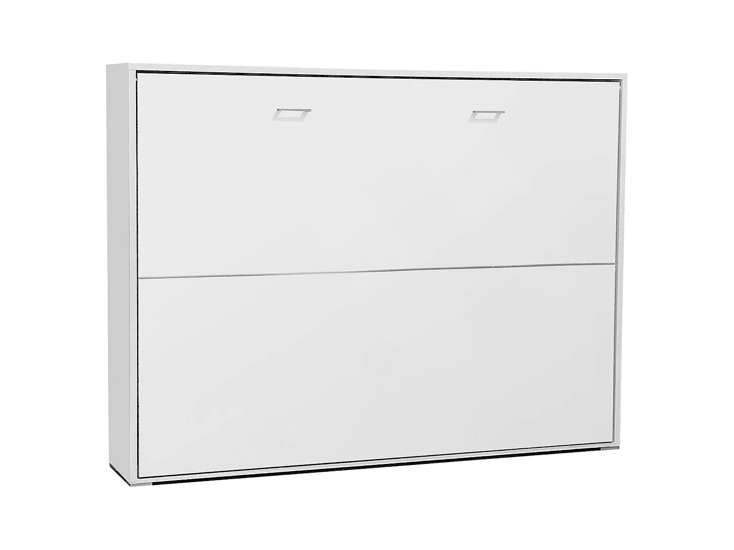 Cama Plegable 135x190 cm Juvenil Invitados Abatible Horizontal Blanco