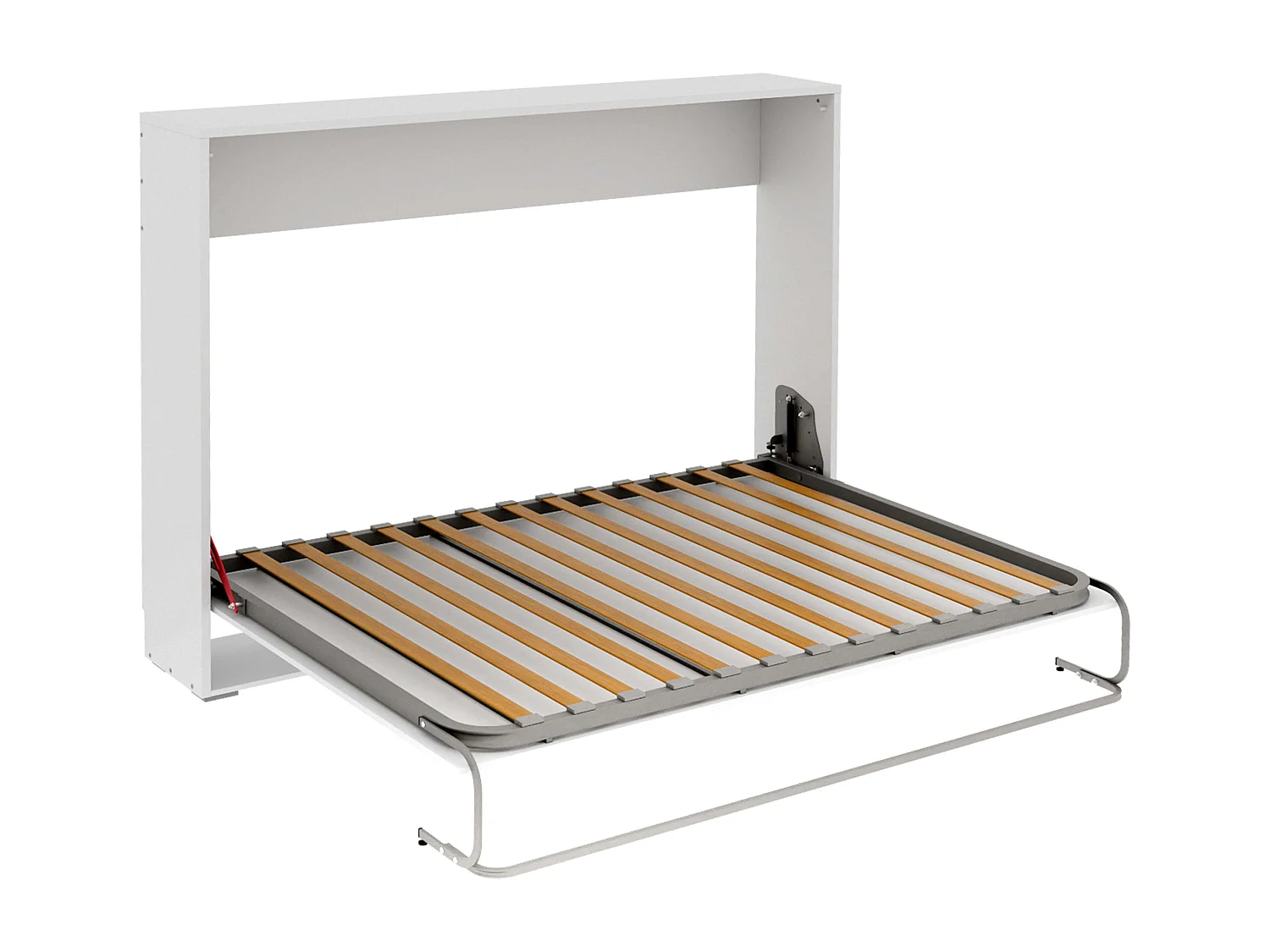 Cama Plegable 135x190 cm Juvenil Invitados Abatible Horizontal Blanco