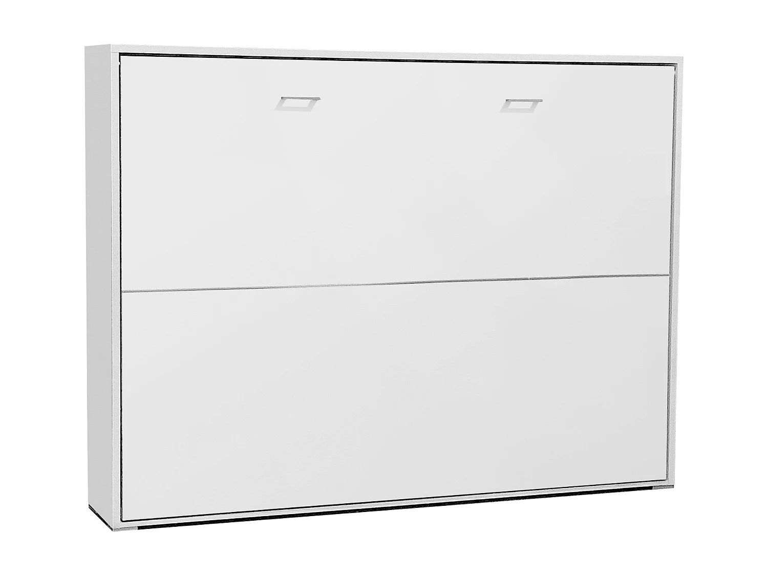 Cama Plegable 135x190 cm Juvenil Invitados Abatible Horizontal Blanco