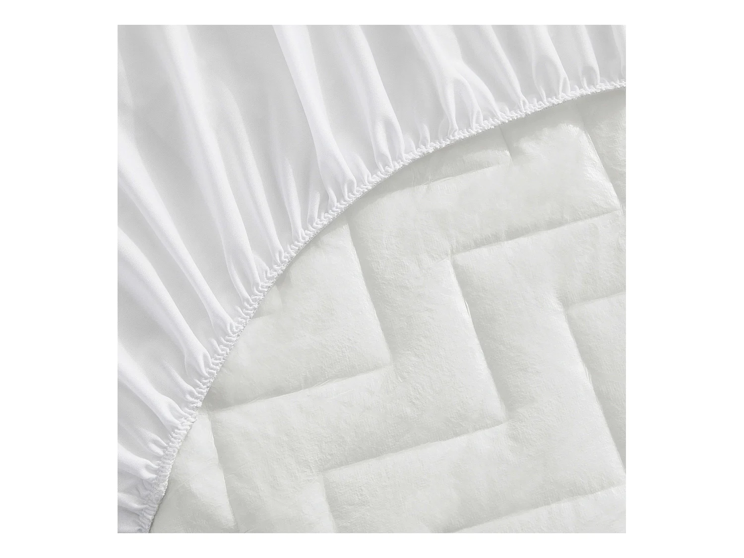 Protège-matelas matelassé triple barrière 150x196 cm imperméable et respirant