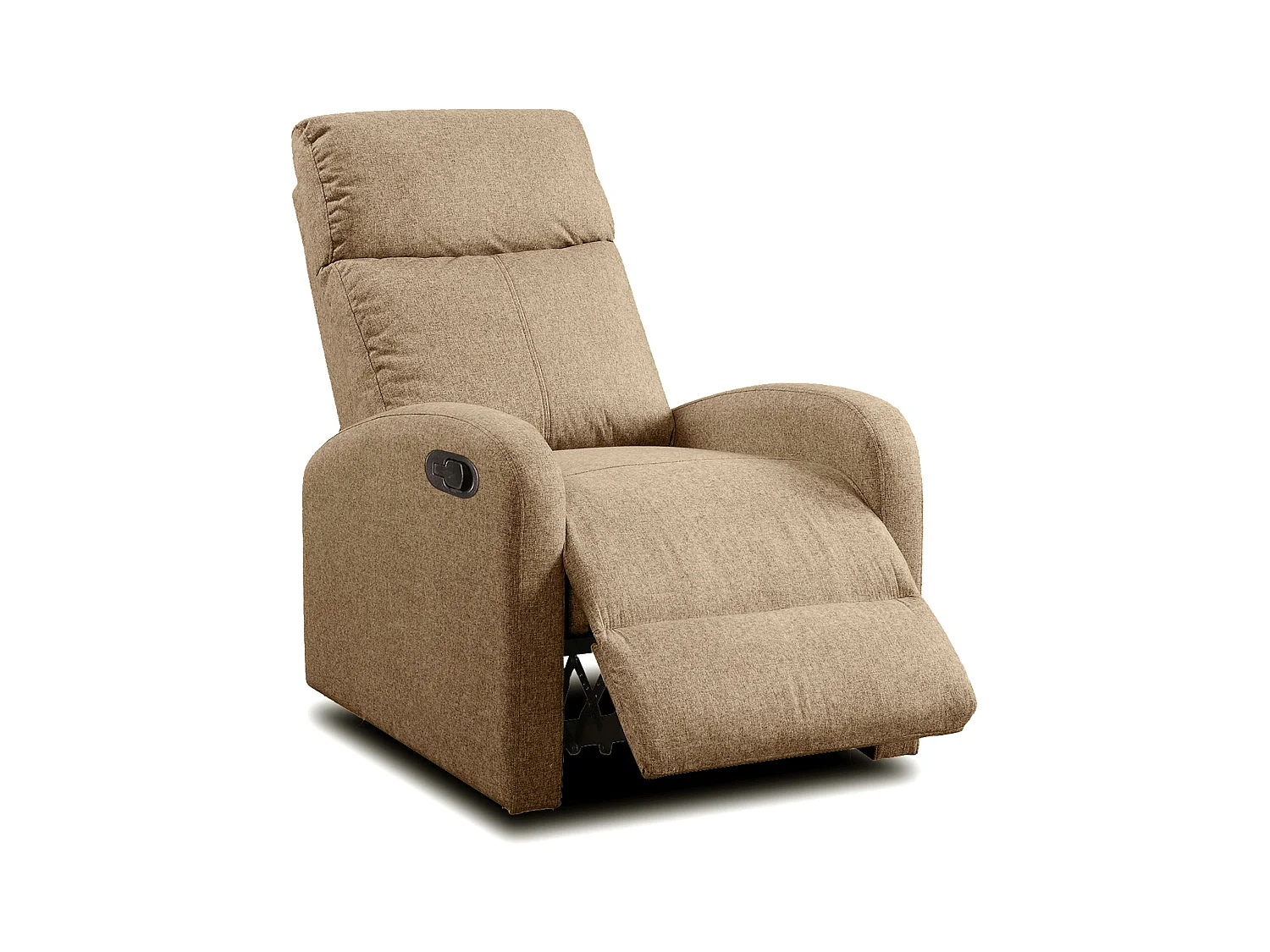 Sillón Reclinable Chill Moderno Marrón c/ Mecanismo Automático Tela 97x95x73 cm