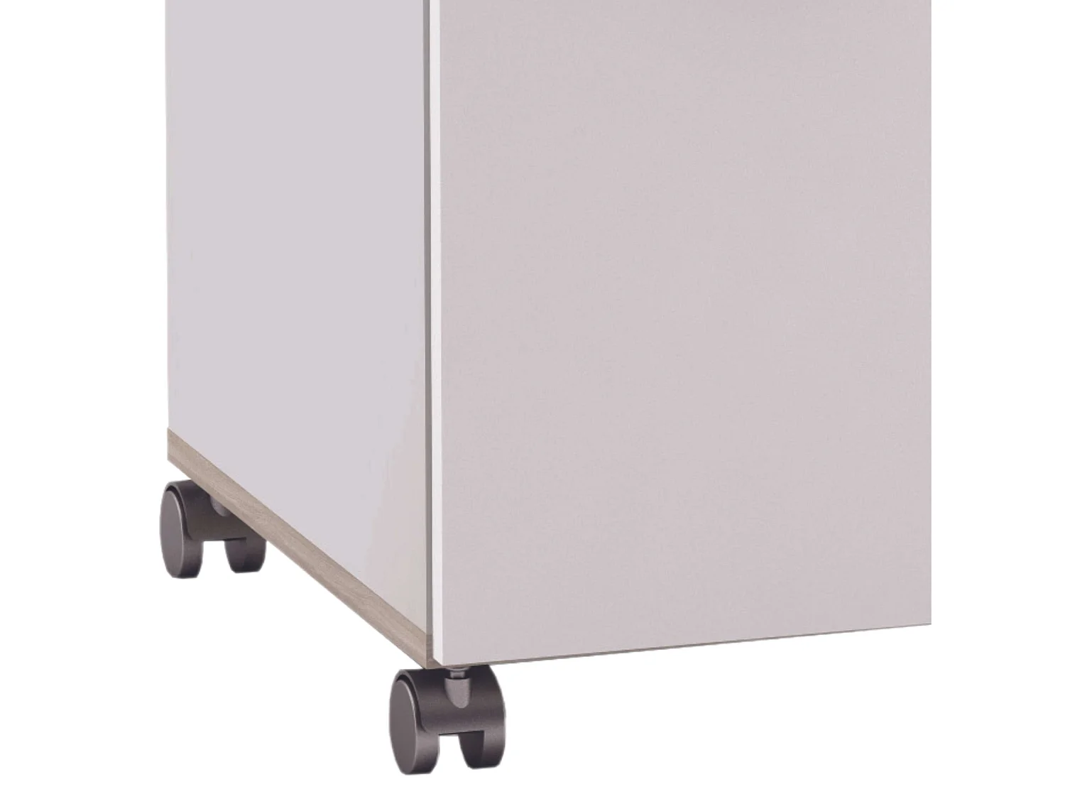 Armario Cocina Bajo 2 Puertas 1 Cajón Blanco Mate Roble 60x90x41 cm