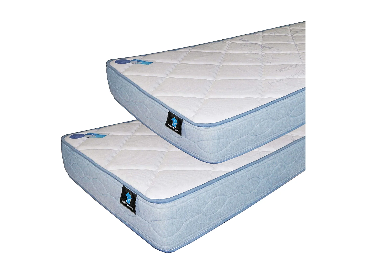 Pack 2 Colchones Mirotengo Juveniles Foamflex HR, 90x190 y 90x180 cm