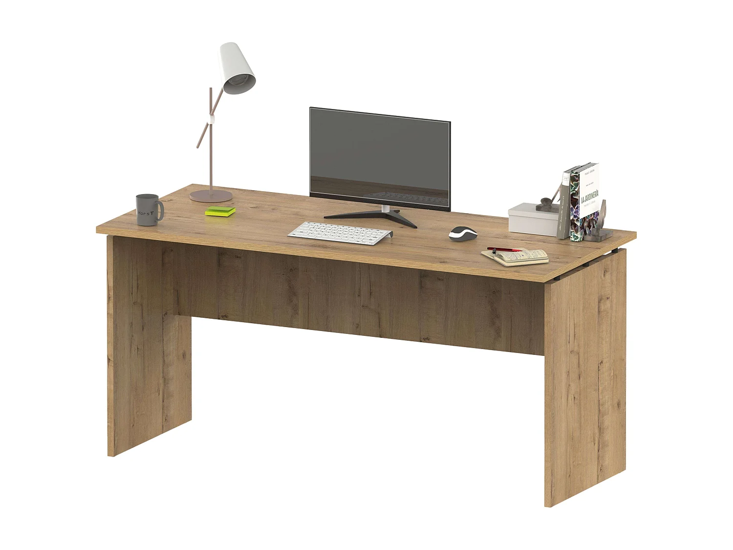 Pack Muebles Despacho Estant. + Escrit. Color Roble Gold