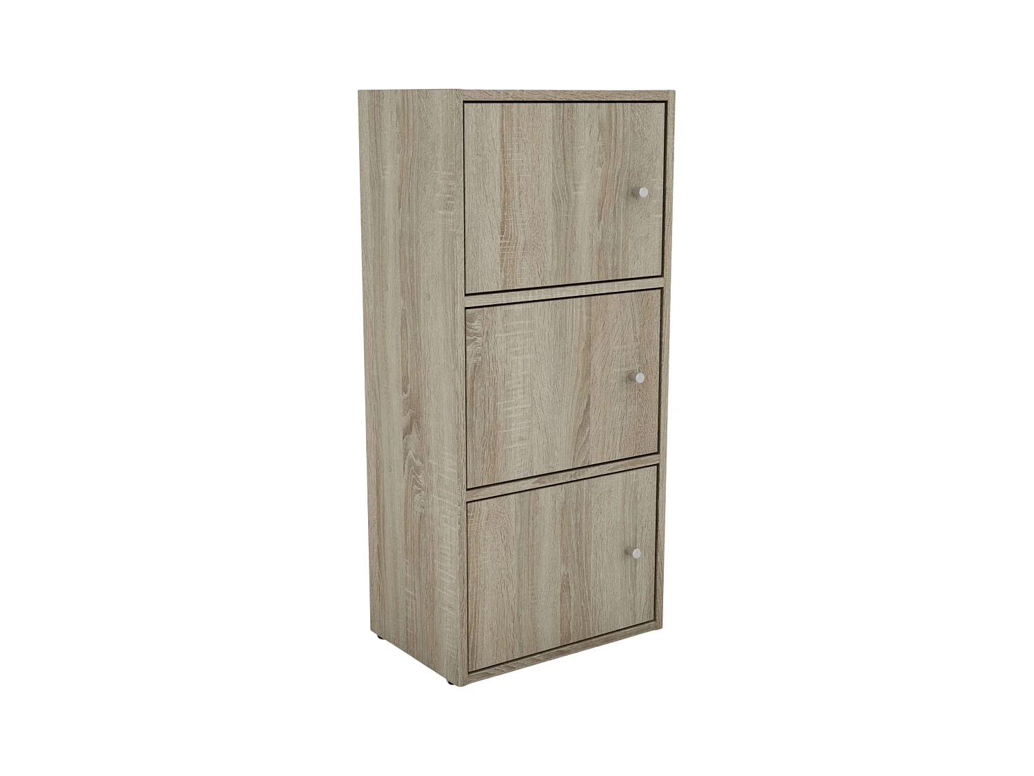 Armoire auxiliaire Plea à 3 portes, chêne Sonoma, 42 x 91,5 x 28,6 cm, salon