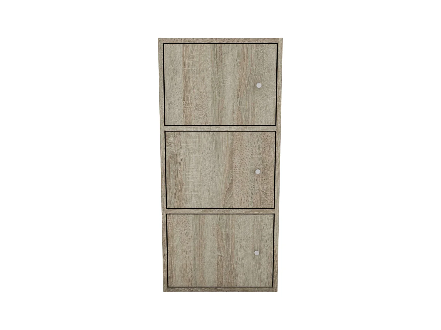 Armoire auxiliaire Plea à 3 portes, chêne Sonoma, 42 x 91,5 x 28,6 cm, salon