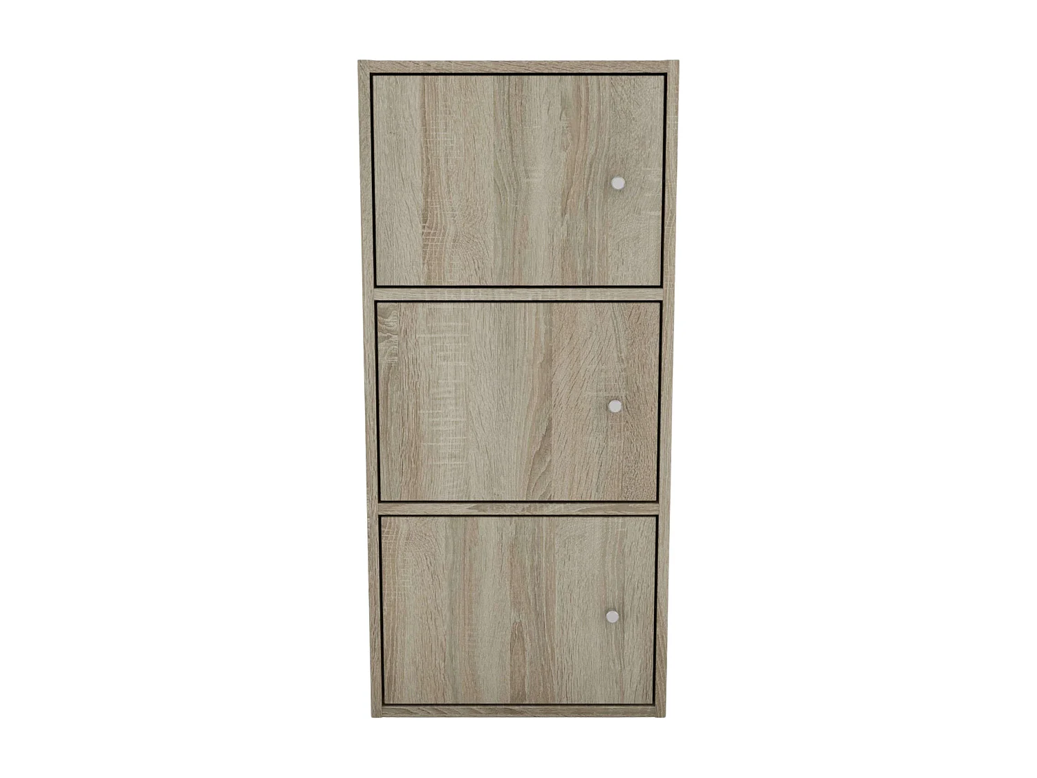 Armoire auxiliaire Plea à 3 portes, chêne Sonoma, 42 x 91,5 x 28,6 cm, salon
