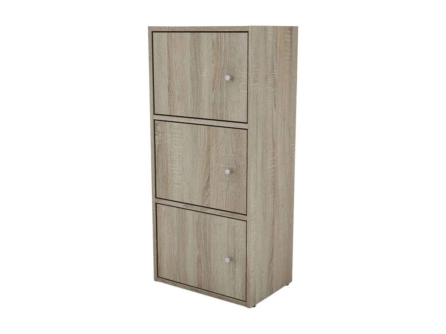 Armoire auxiliaire Plea à 3 portes, chêne Sonoma, 42 x 91,5 x 28,6 cm, salon