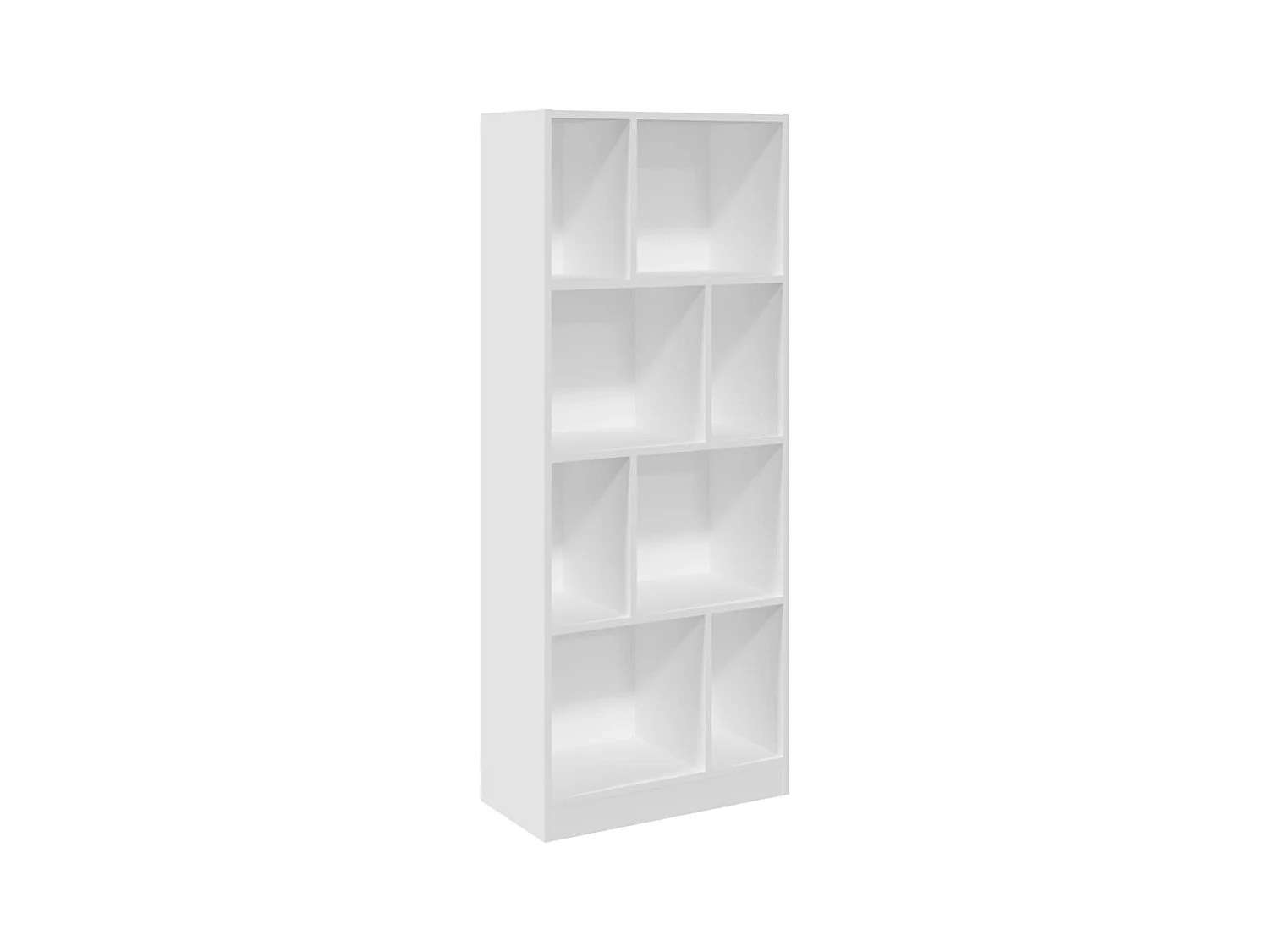 York  Bibliothèque blanc 57x28,5x141 cm bois d'ingénierie
