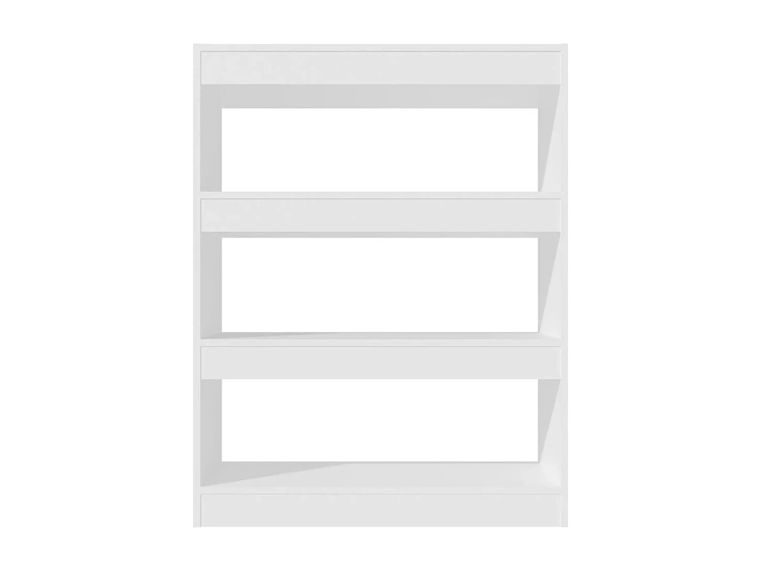 Qerlin  Bibliothèque/Cloison Blanc 80x30x103 cm Bois d'ingénierie