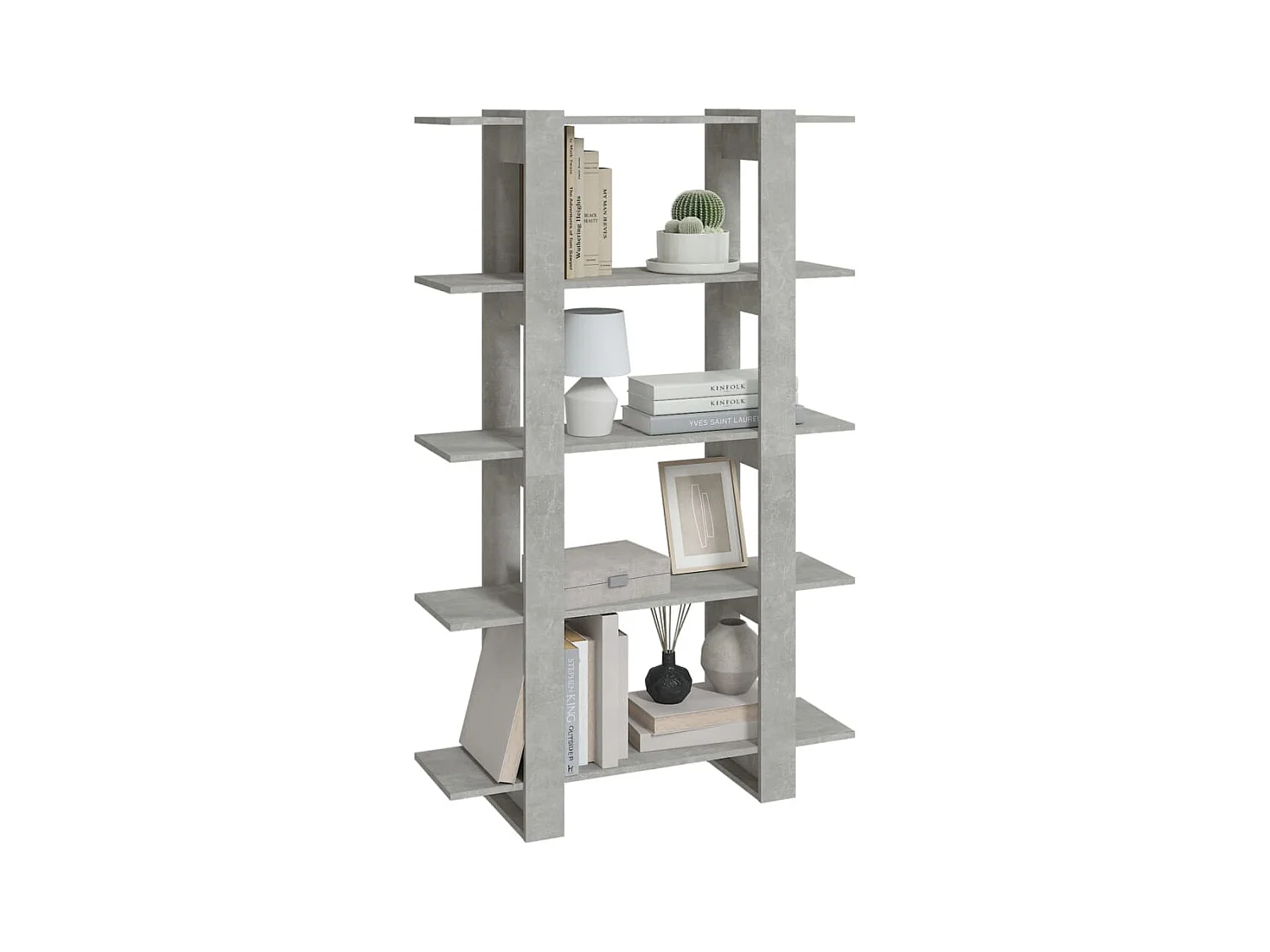 Annandale  Bibliothèque/Séparateur de pièce Gris béton 100x30x160 cm