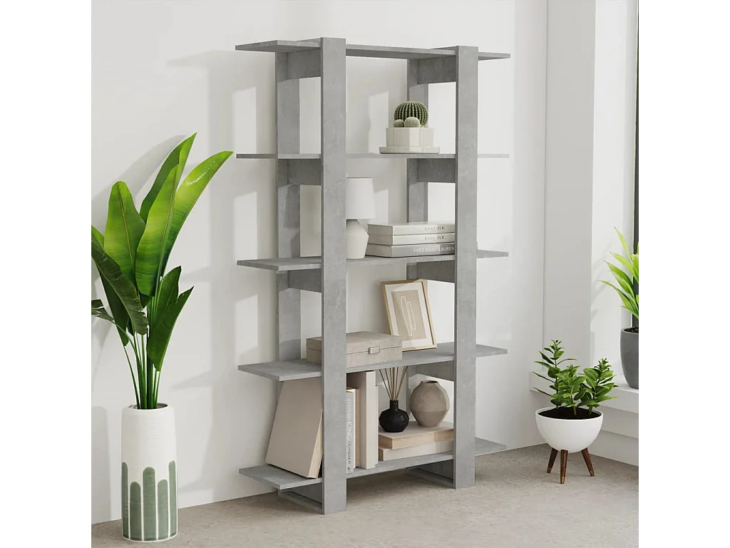 Annandale  Bibliothèque/Séparateur de pièce Gris béton 100x30x160 cm