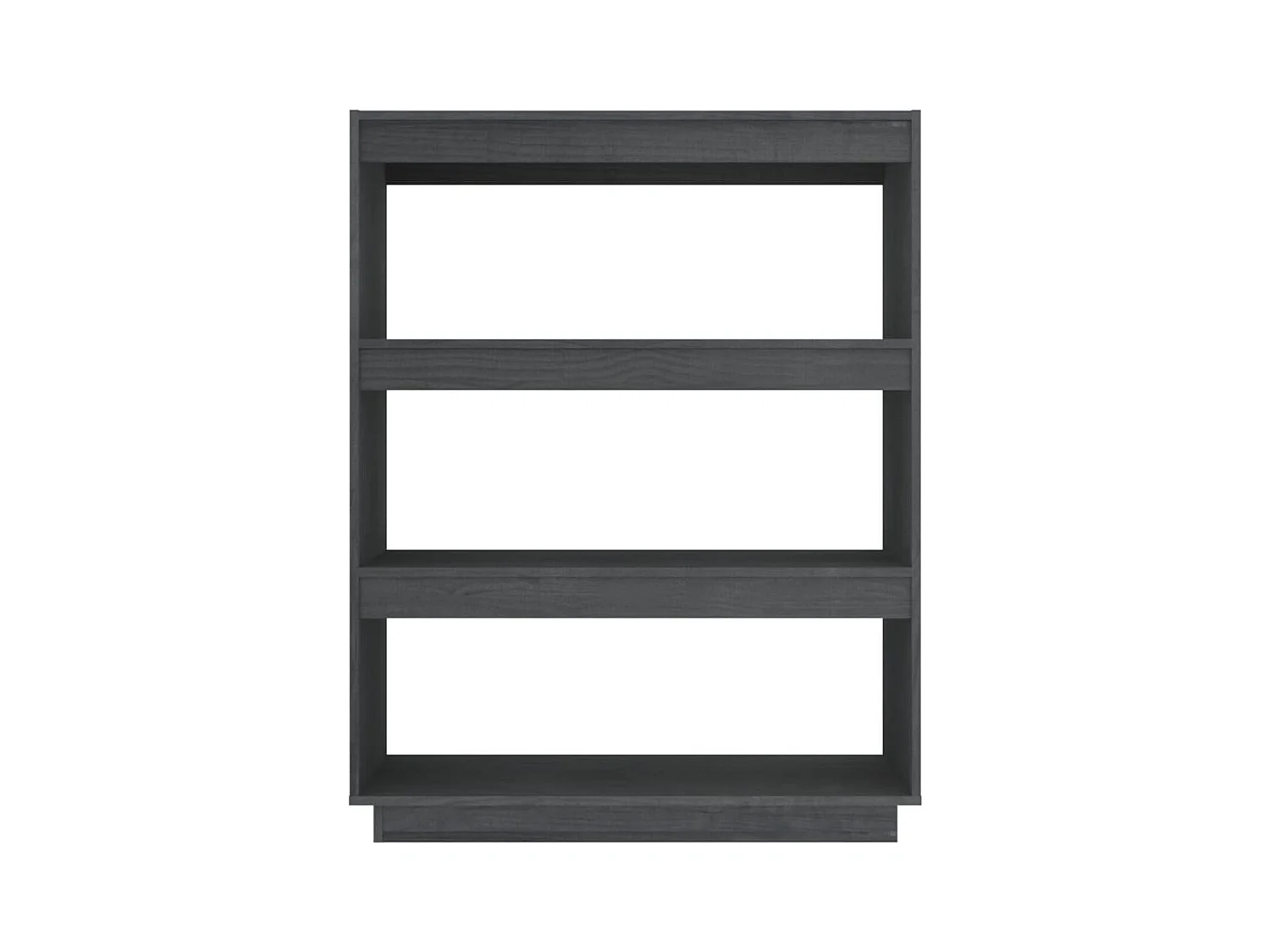 Alisha  Bibliothèque/Séparateur de pièce Gris 80x35x103 cm Pin massif