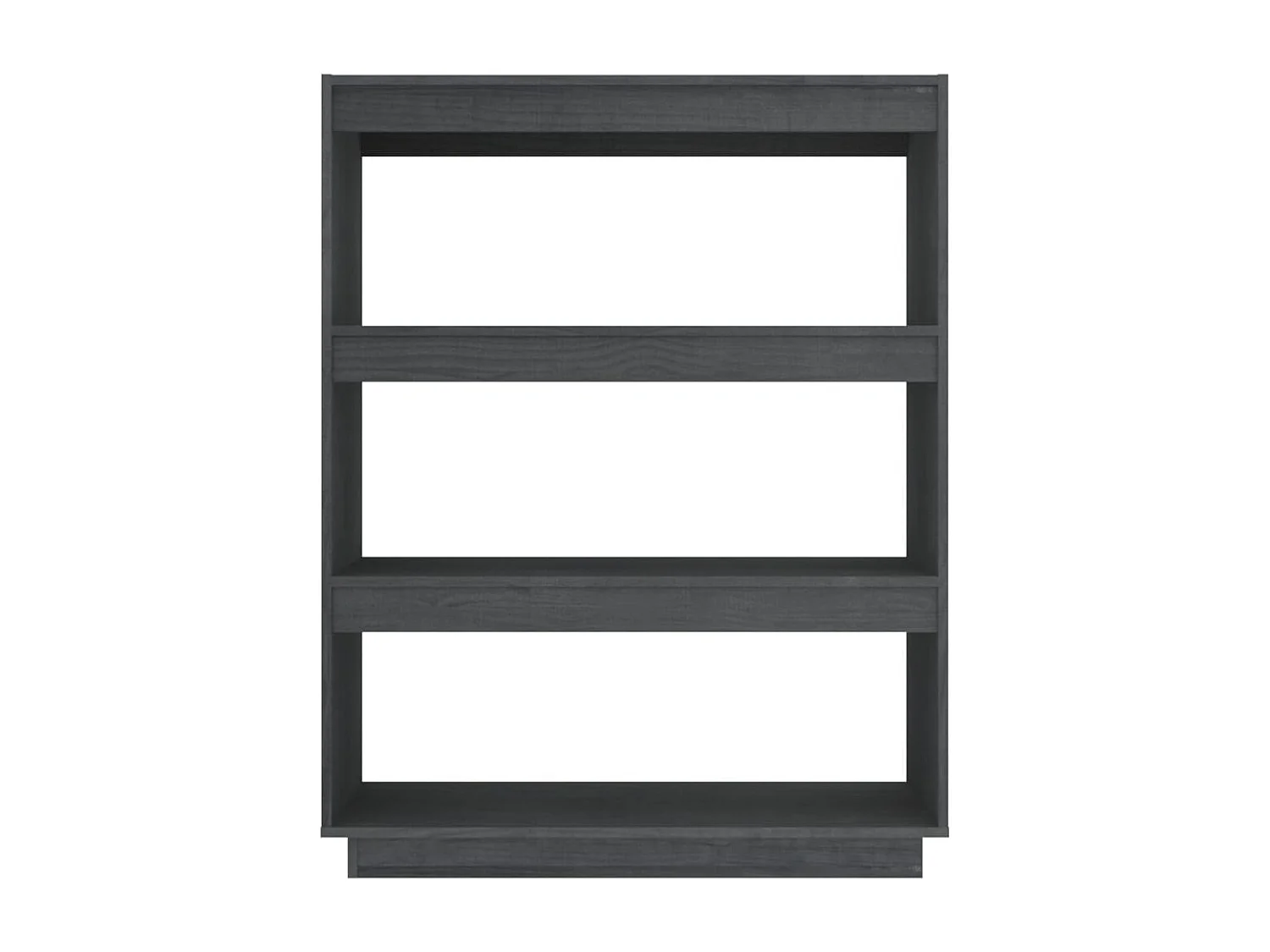 Alisha  Bibliothèque/Séparateur de pièce Gris 80x35x103 cm Pin massif