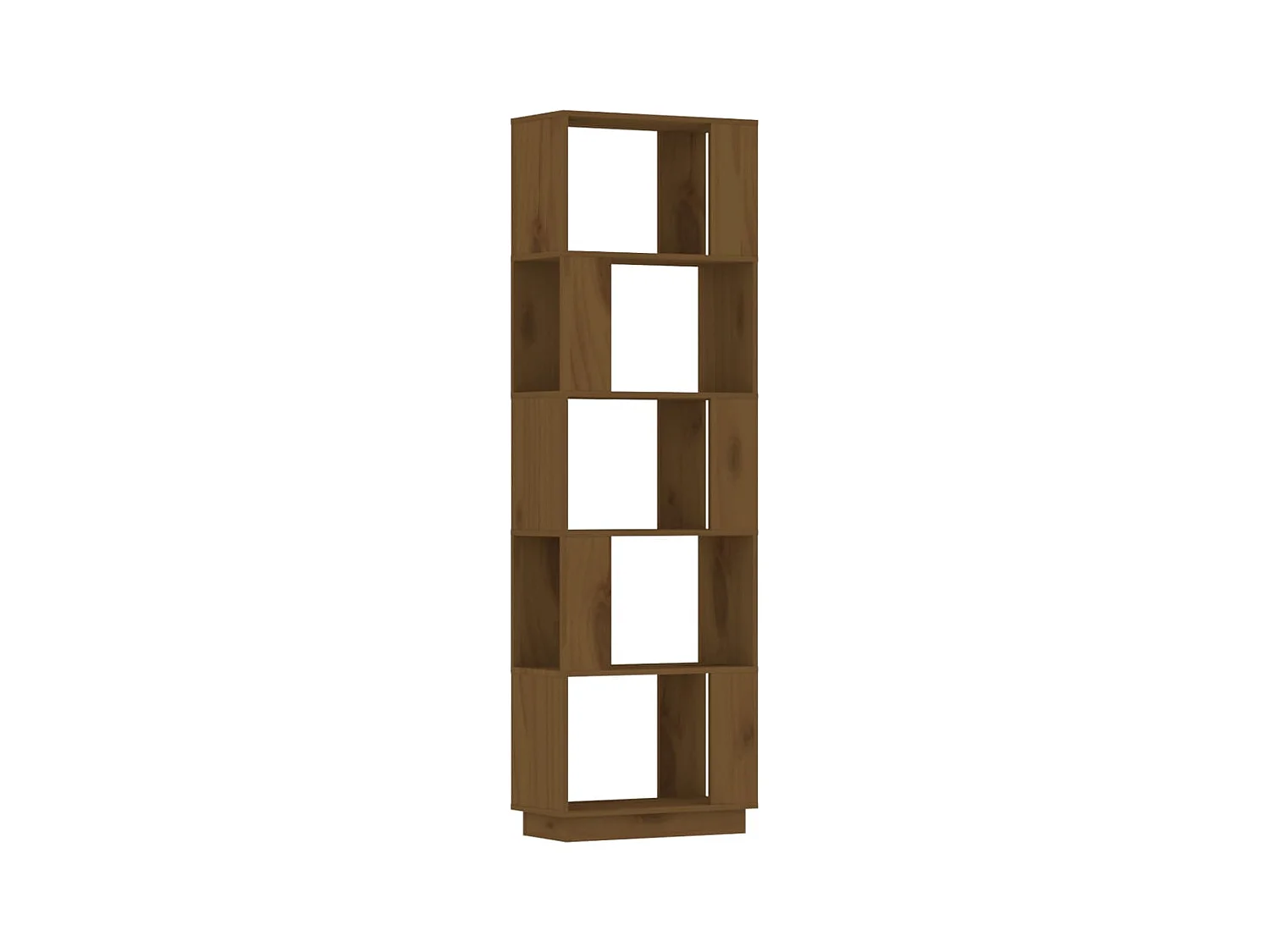 Caledonia  Estantería/divisor madera de pino marrón miel 51x25x163,5 cm