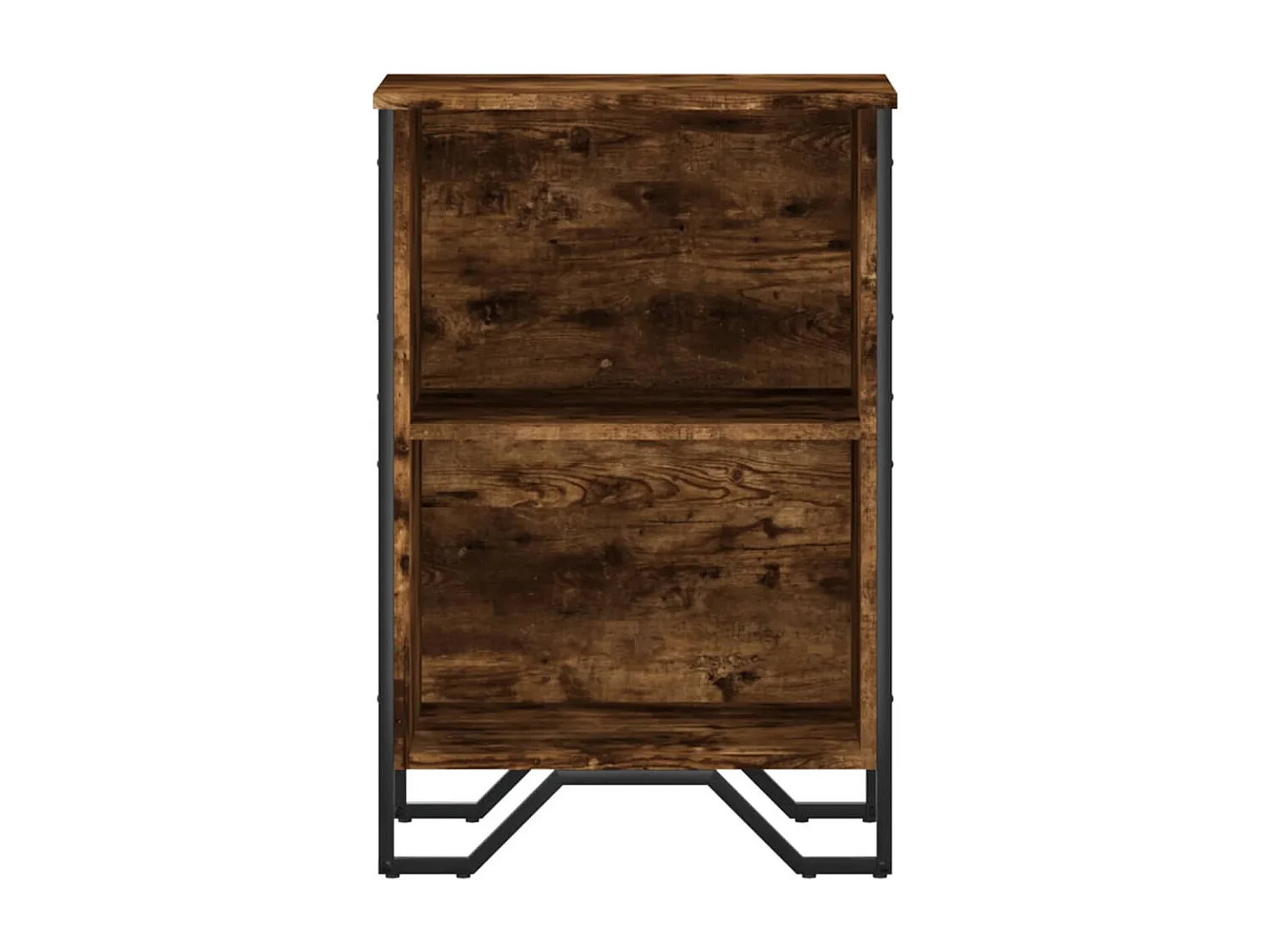 Olga  Bibliothèque chêne fumé 50x31x74,5 cm bois d'ingénierie