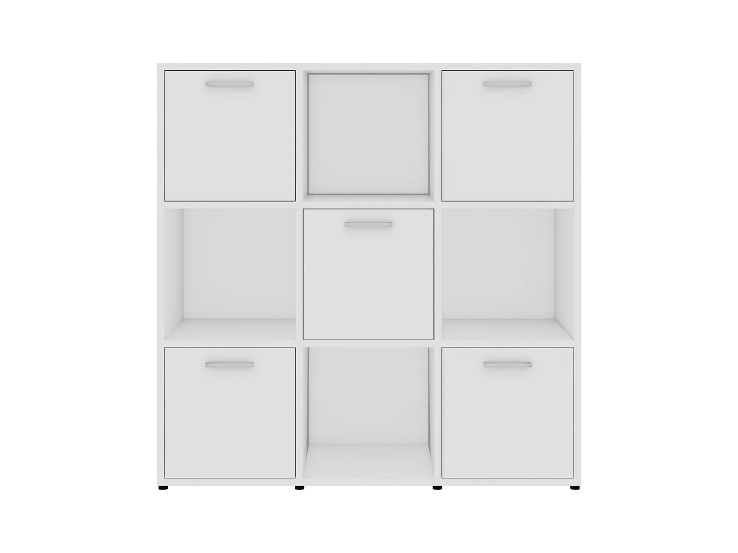 Lacey  Bibliothèque Blanc 90x30x90 cm Bois d’ingénierie