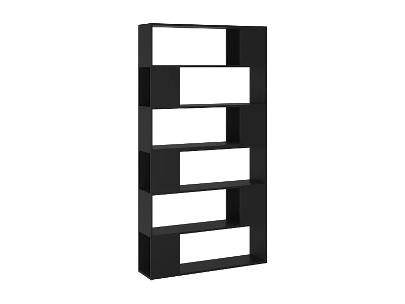 Branchville  Boekenkast/kamerscherm 100x24x188 cm zwart