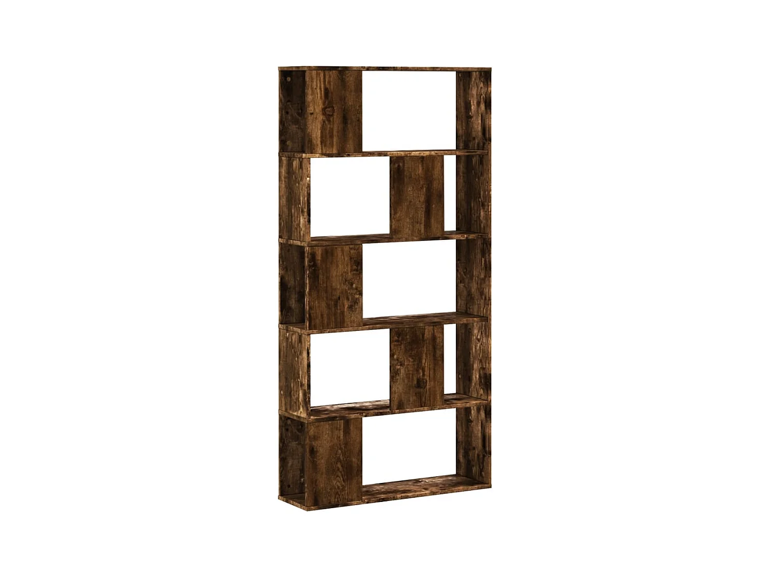 Fairmont  Bibliothèque 5 niveaux chêne fumé bois d'ingénierie