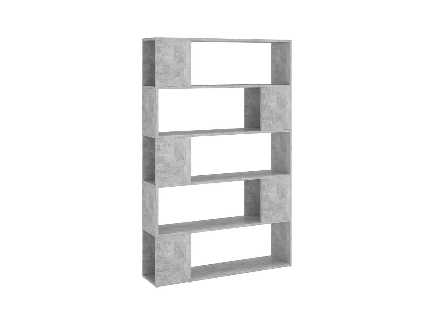 Norman  Bibliothèque de séparation Gris béton Bois d'ingénierie