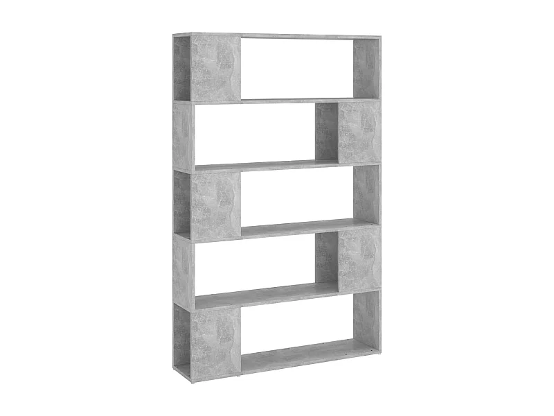 Norman  Bibliothèque de séparation Gris béton Bois d'ingénierie