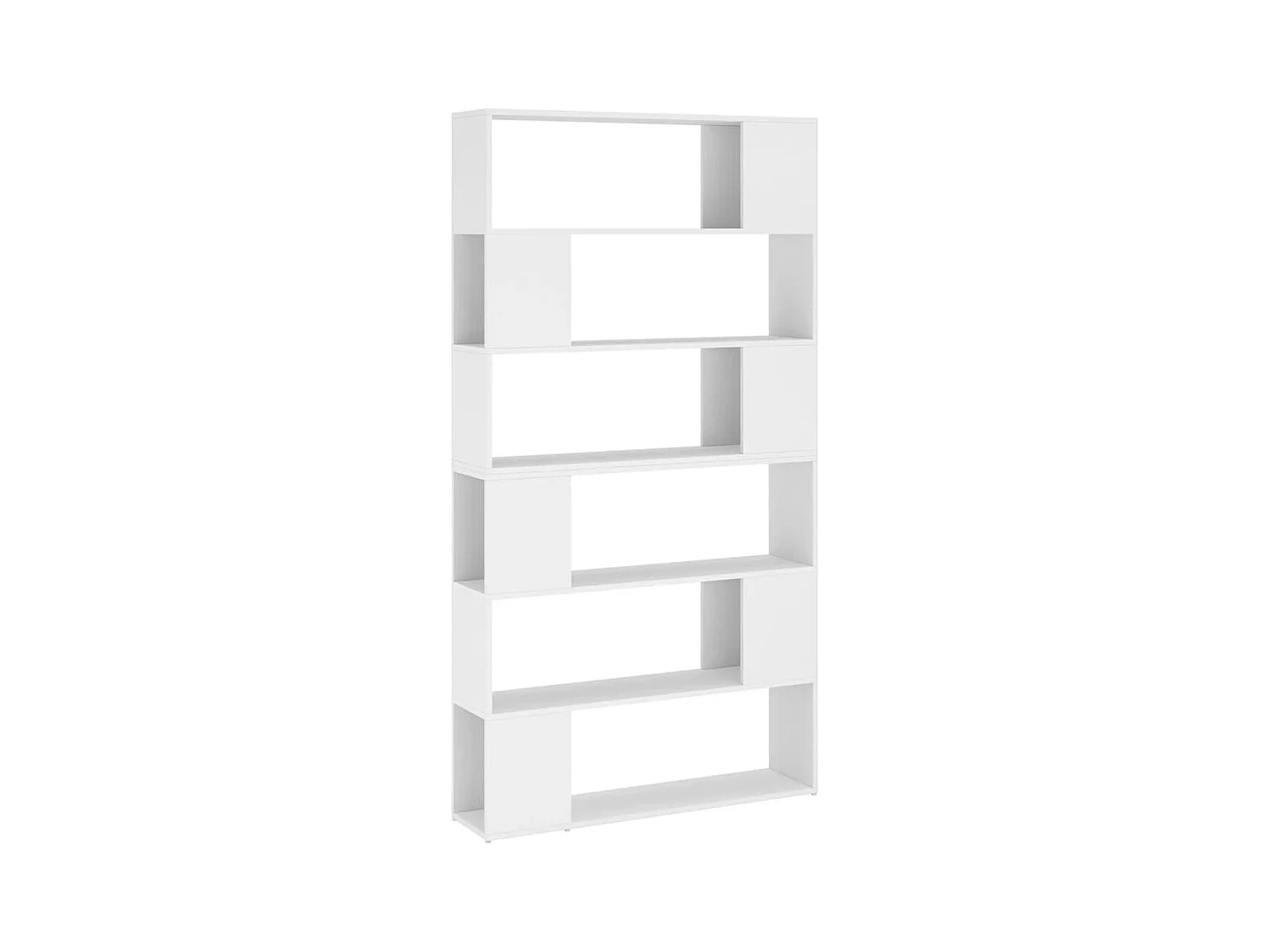 Branchville  Bibliothèque/Séparateur de pièce Blanc 100x24x188 cm