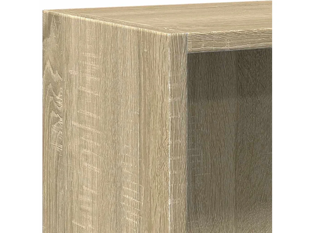 Siro  Boekenkast 2 schappen 60x30x76,5 cm bewerkt hout sonoma eiken