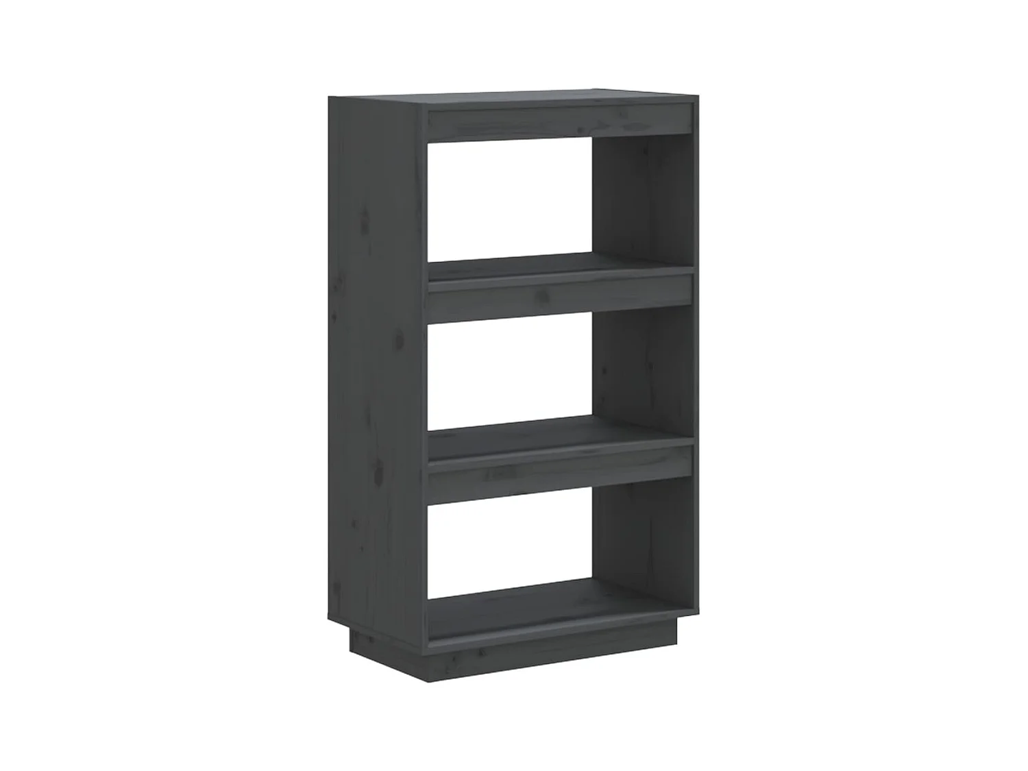 Alisha  Bibliothèque/Séparateur de pièce Gris 60x35x103 cm Pin massif