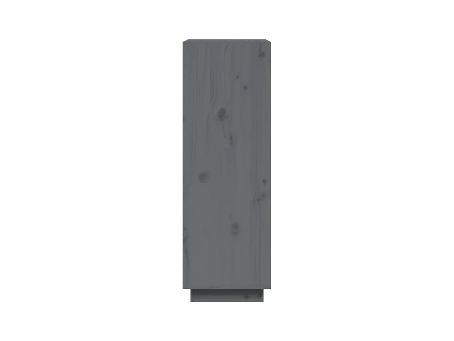 Alisha  Bibliothèque/Séparateur de pièce Gris 60x35x103 cm Pin massif