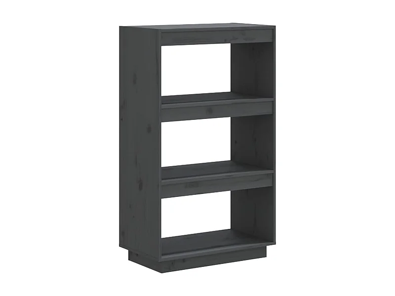 Alisha  Bibliothèque/Séparateur de pièce Gris 60x35x103 cm Pin massif