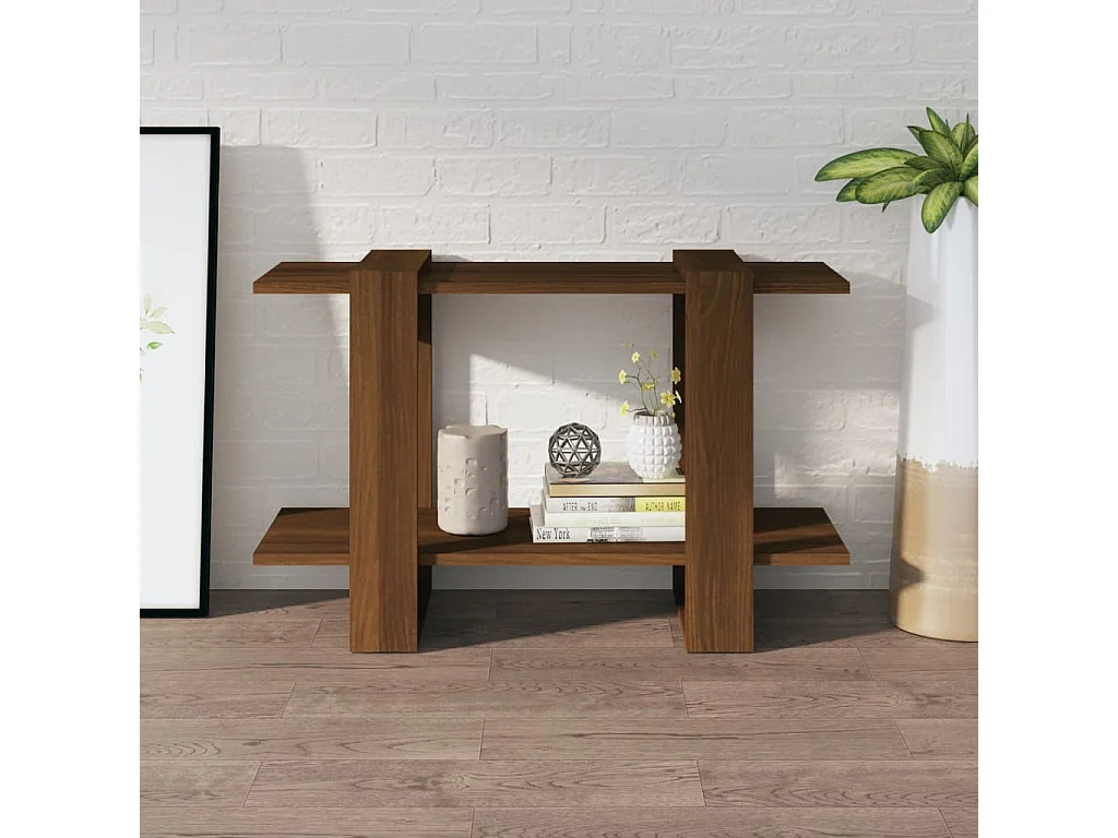 Wylorn  Estantería/divisor de espacios roble marrón 80x30x51 cm