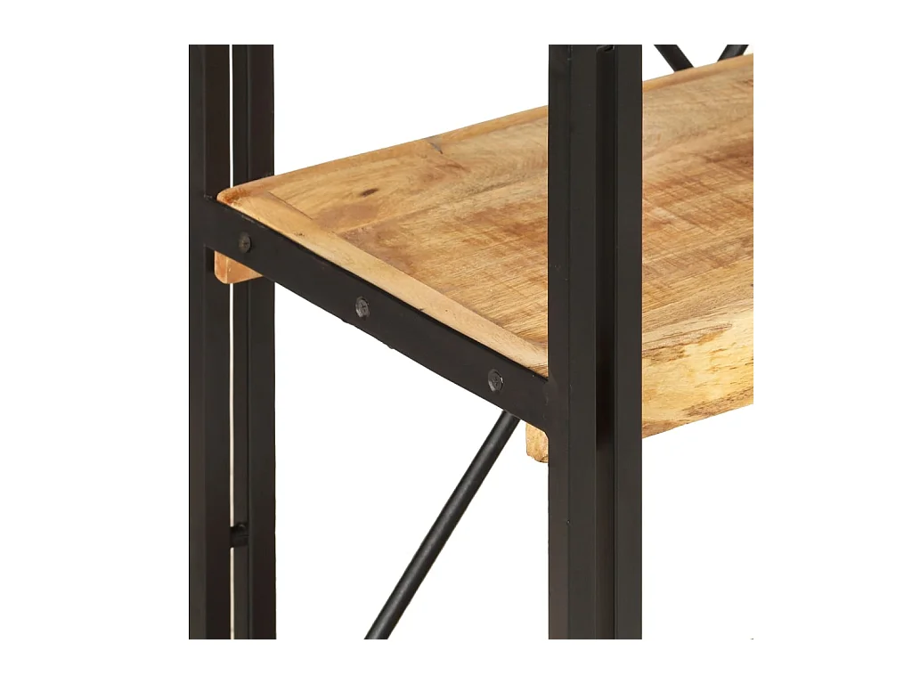 Yoan  Bibliothèque à 3 niveaux 60x30x80 cm Bois de manguier massif