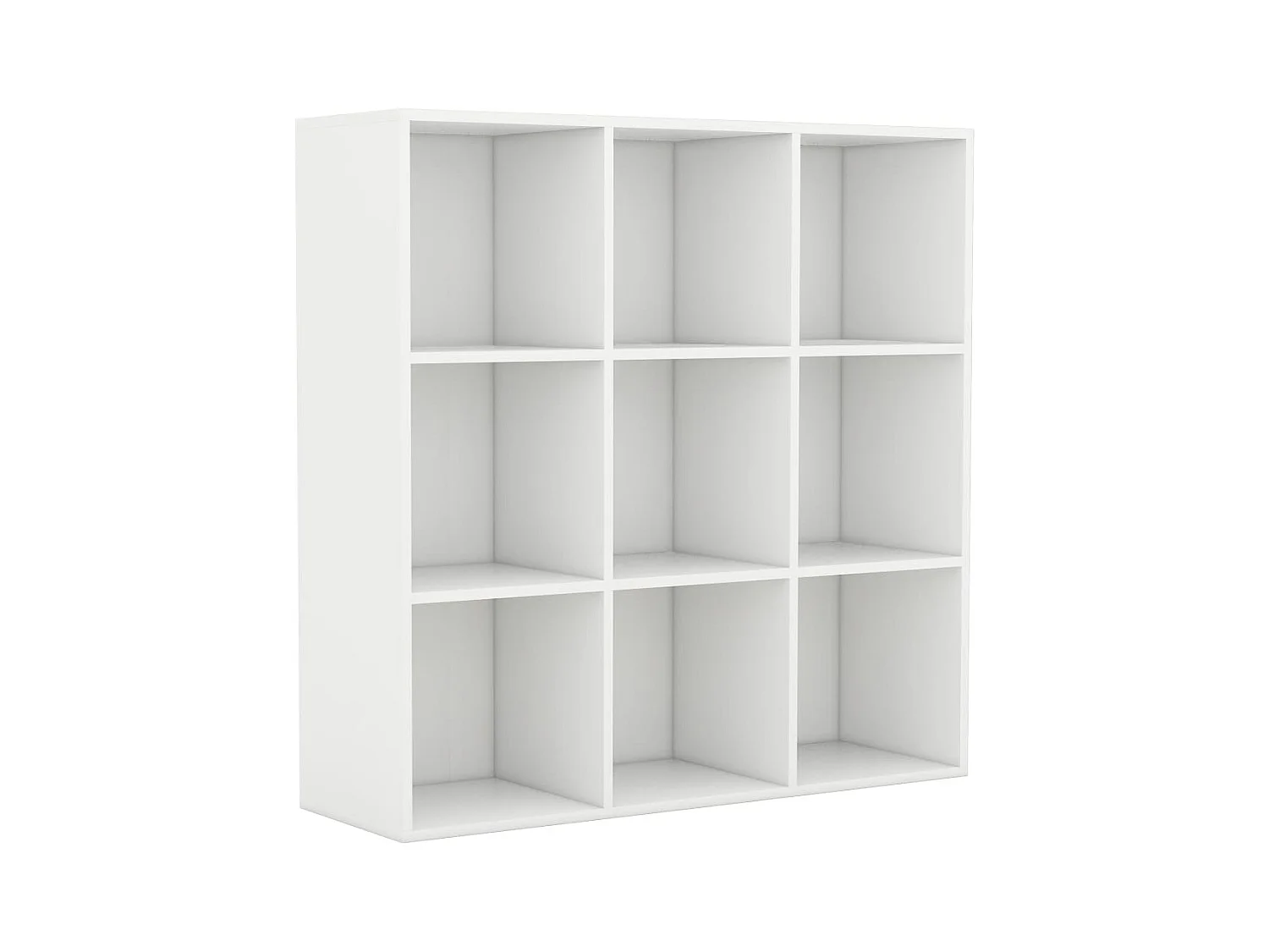 Wakarusa  Bibliothèque blanc 98x29x97,5 cm bois d'ingénierie
