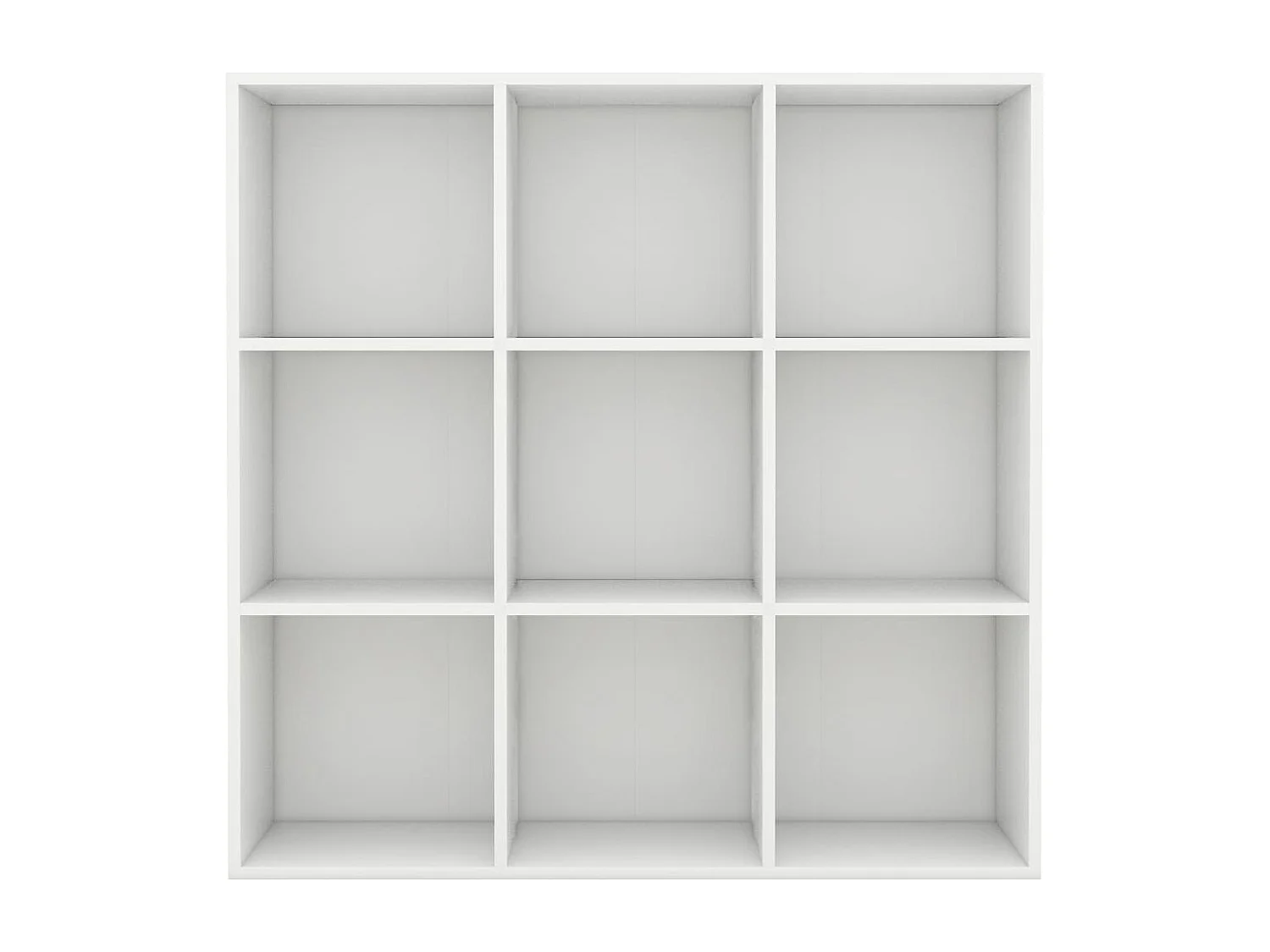 Wakarusa  Bibliothèque blanc 98x29x97,5 cm bois d'ingénierie