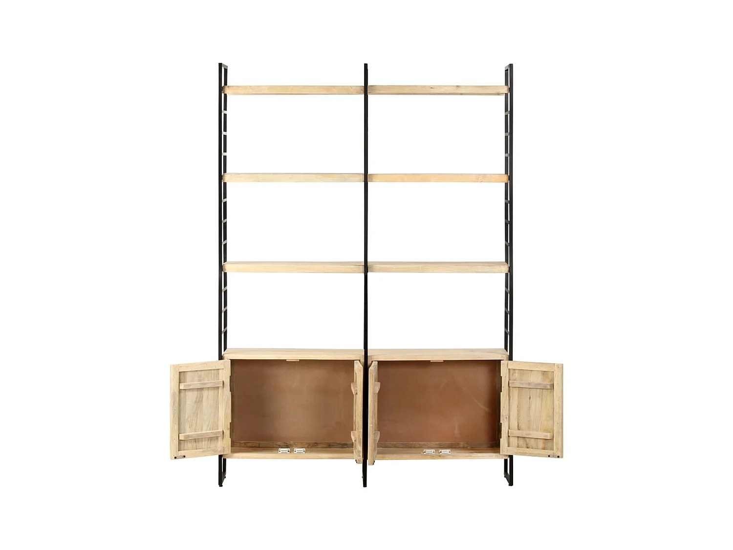 Ardrossan  Bibliothèque à 4 niveaux 124x30x180 cm Bois de manguier massif