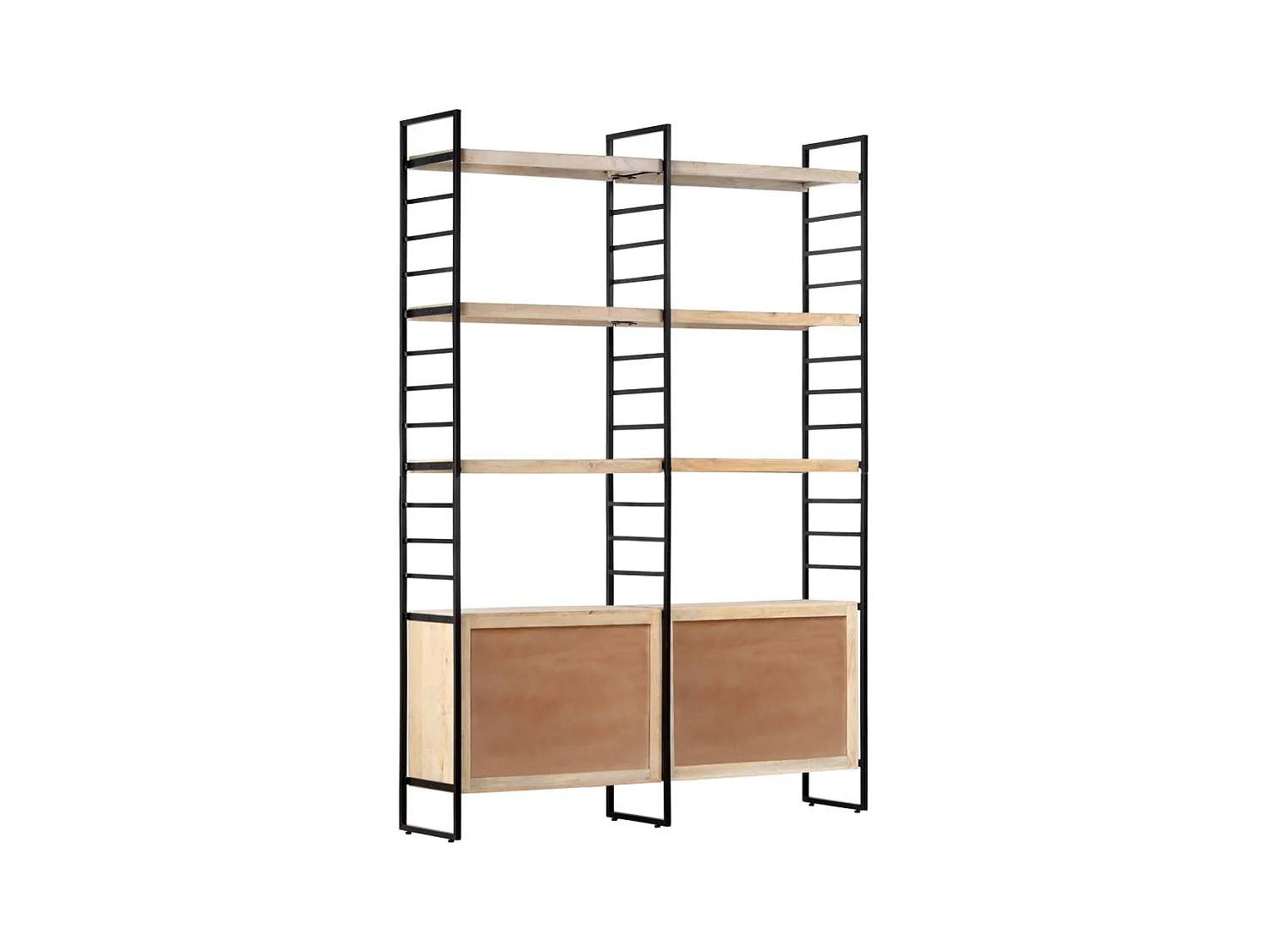 Ardrossan  Bibliothèque à 4 niveaux 124x30x180 cm Bois de manguier massif