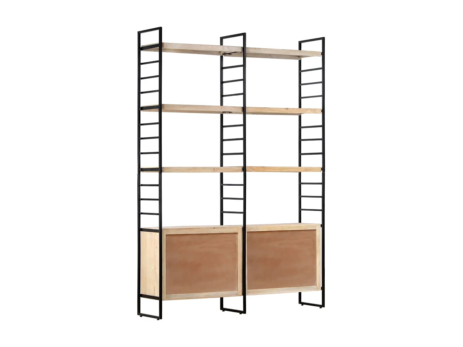 Ardrossan  Bibliothèque à 4 niveaux 124x30x180 cm Bois de manguier massif