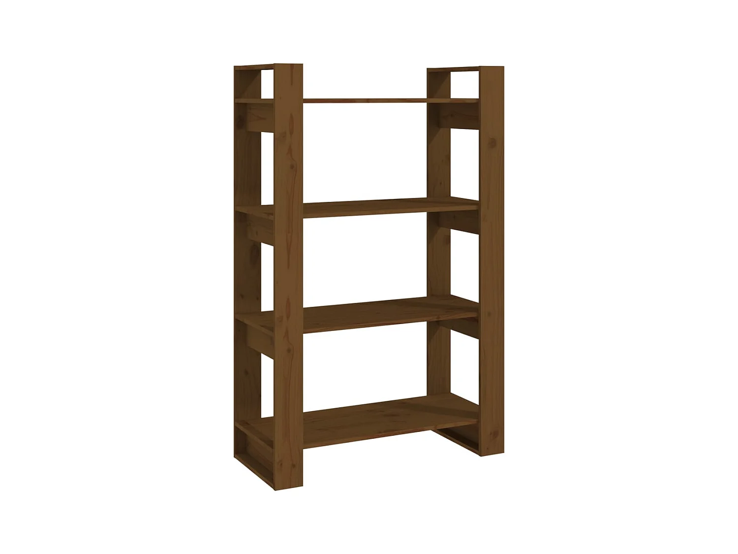 Orven  Estantería/divisor espacios madera pino marrón miel 80x35x125cm