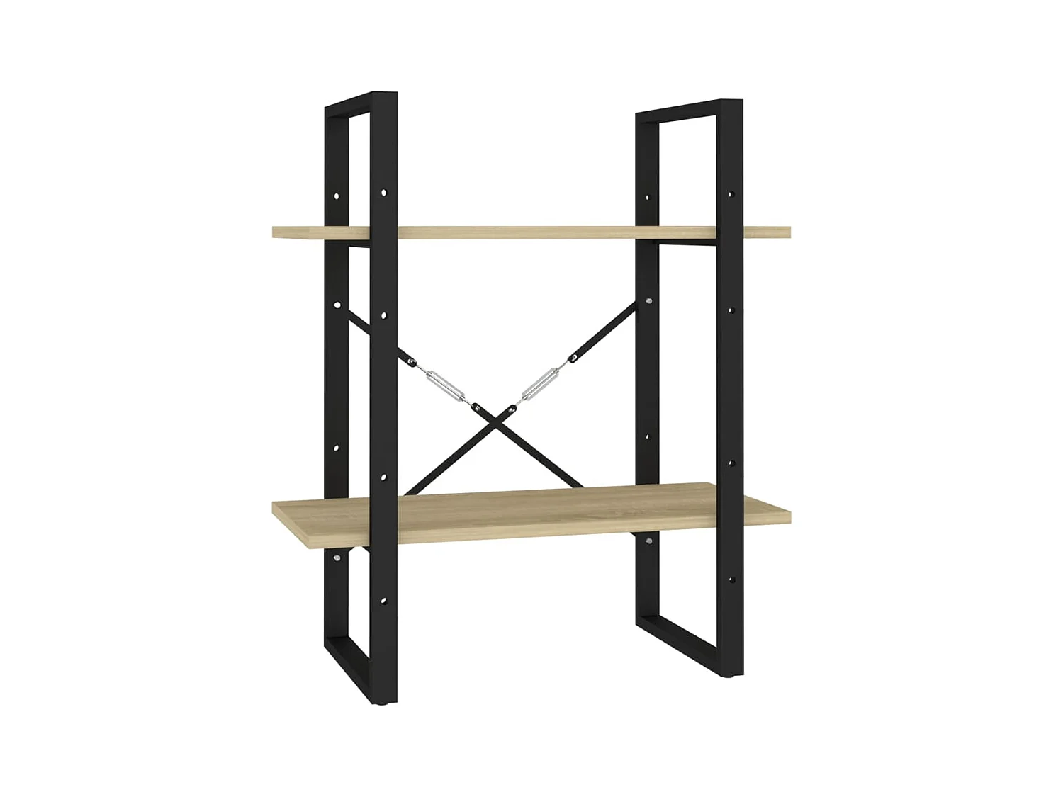 Roermond  Bibliothèque à 2 niveaux chêne sonoma bois d'ingénierie